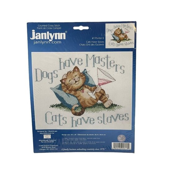 Janlynn Cat Cross Stitch Embroidery Kit New NOS - Picture 1 of 2